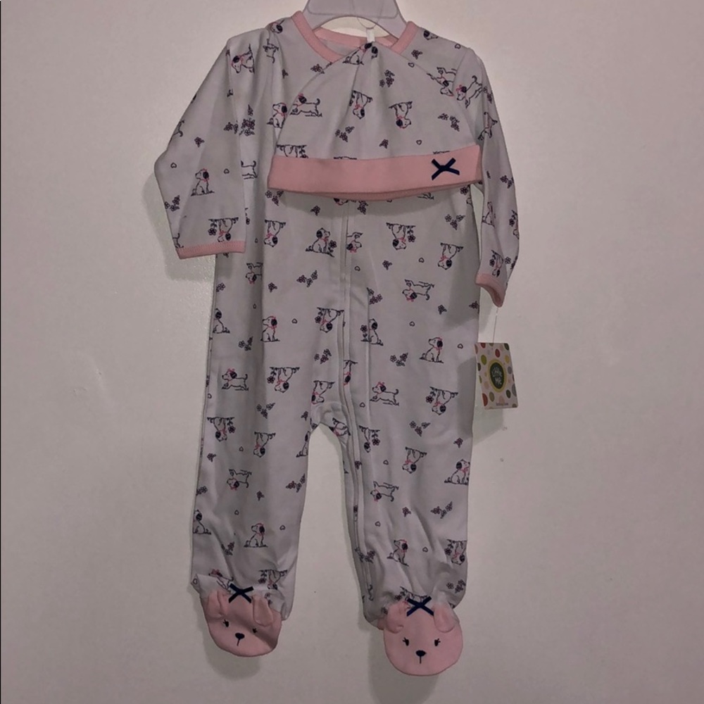 Dog hearts onesie